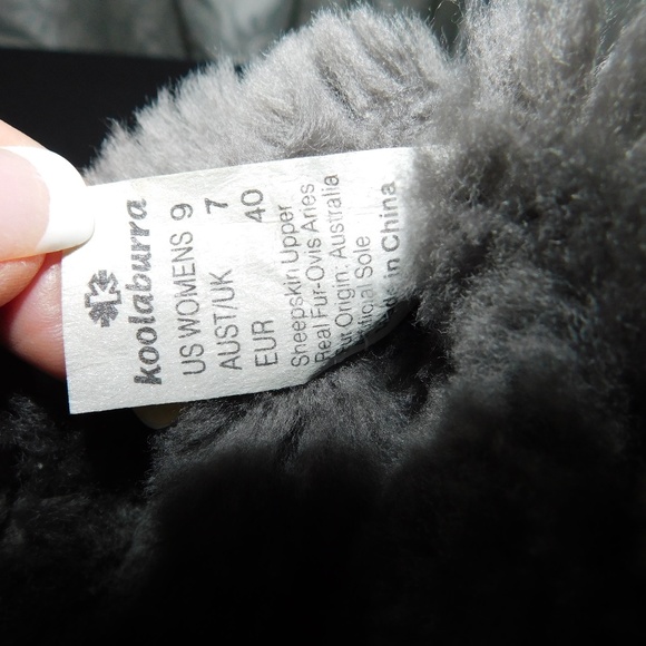 KOOLABURRA GRAY SUEDE SHEEPSKIN LEXY BOOTS SIZE 9 - Picture 7 of 8